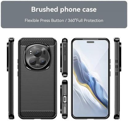Ovitek za Honor Magic7 Pro, Techsuit, Karbon, Črn