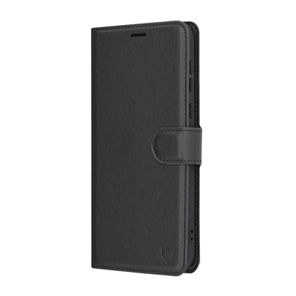 Ovitek za Honor Magic7 Pro, Techsuit, usnjeni folio, črn