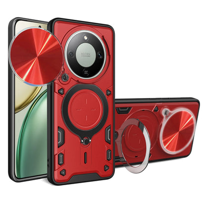 Ovitek za Honor Magic8 Lite, Techsuit, CamGuard Pro, Rdeča