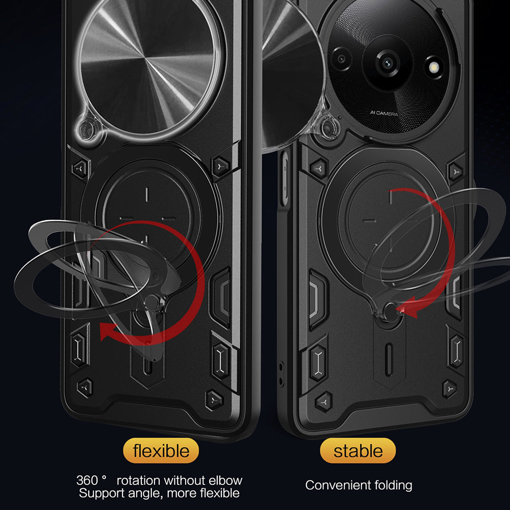 Ovitek za Honor Magic8 Lite, Techsuit, CamGuard Pro, Rdeča