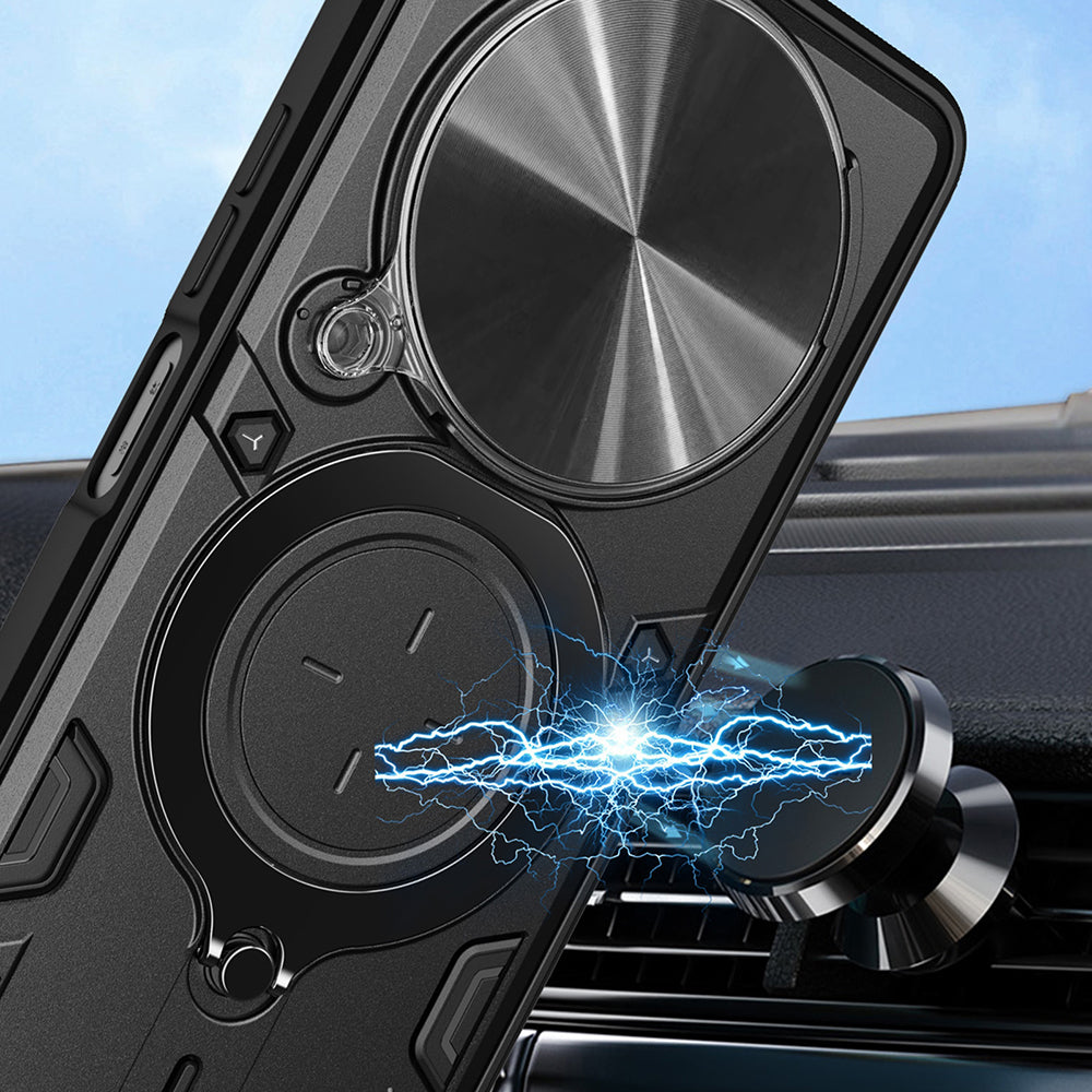 Ovitek za Honor Magic8 Lite, Techsuit, CamGuard Pro, Rdeča