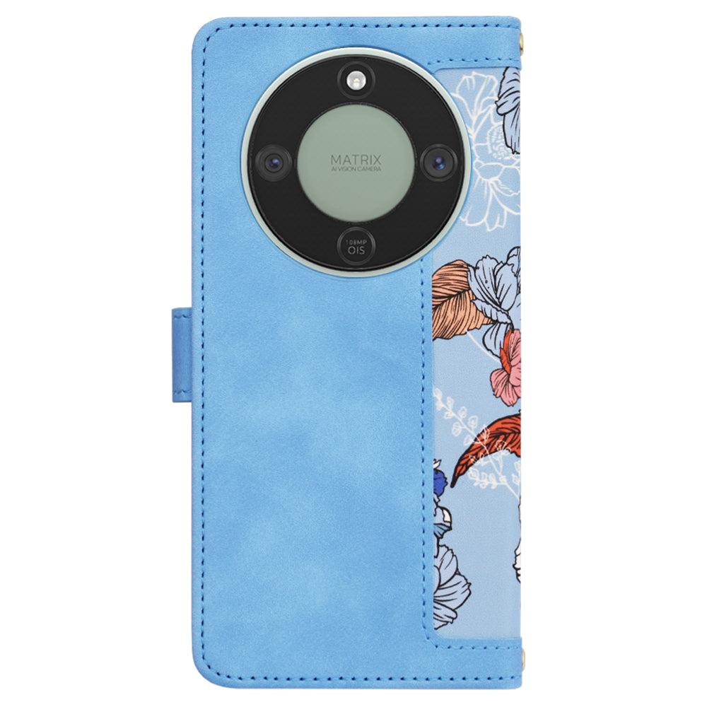 Ovitek za Honor Magic8 Lite, Techsuit, FlipCraft, Modra