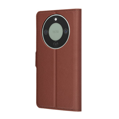 Ovitek za Honor Magic8 Lite, Techsuit, Leather Folio, rjava