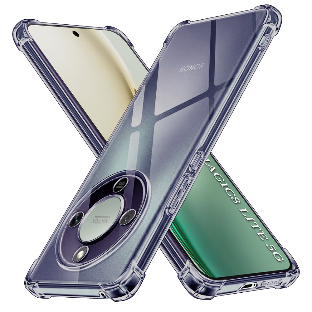 Ovitek za Honor Magic8 Lite, Techsuit, Shockproof Clear, Dimljena