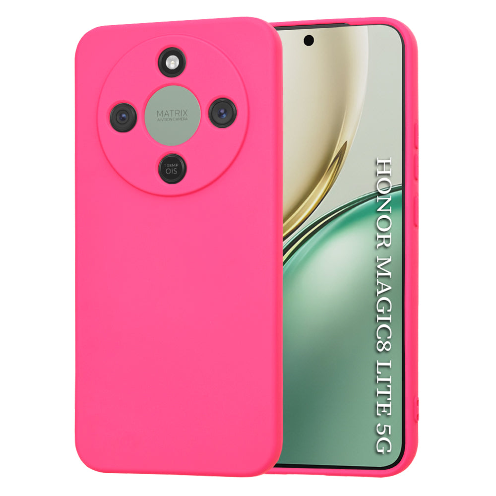 Case for Honor Magic8 Lite, Techsuit, SoftFlex, Dark Pink