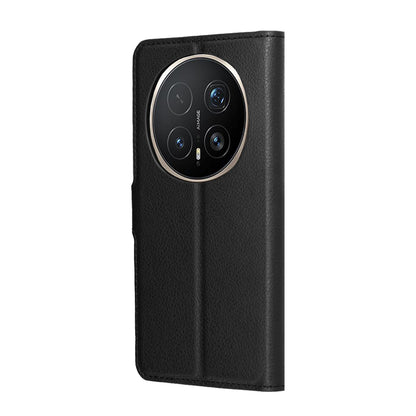 Ovitek za Honor Magic8 Pro, Techsuit, usnjen folio, črn