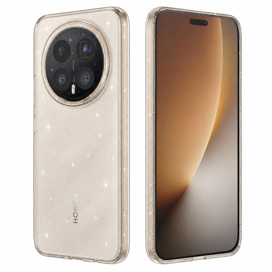 Case for Honor Magic8 Pro, Techsuit, SparkleSkin, Transparent