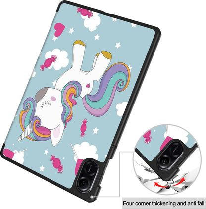 Ovitek za Honor Pad X8a, Techsuit, FoldPro Unicorn, večbarven