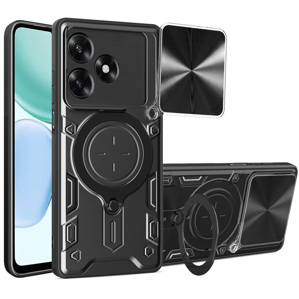 Ovitek za Honor X5c Plus, Techsuit, CamGuard Pro, Črn