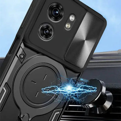 Ovitek za Honor X5c Plus, Techsuit, CamGuard Pro, Črn