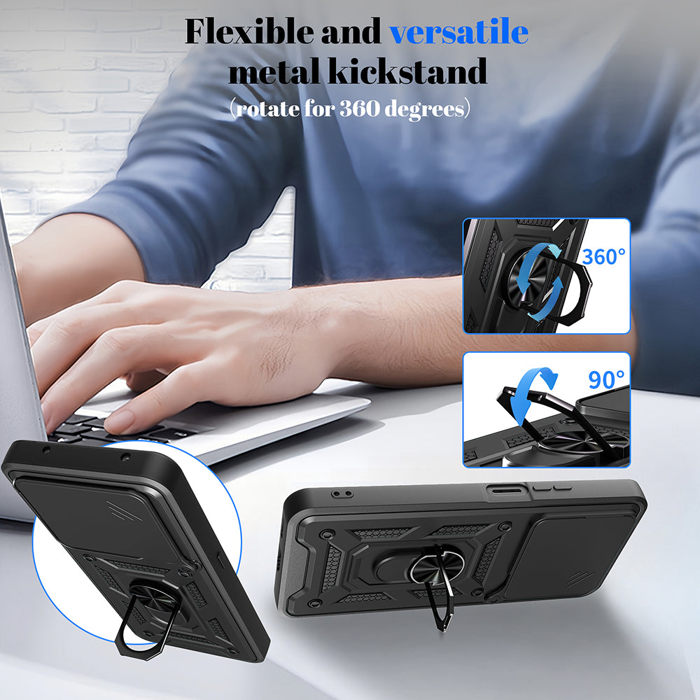 Ovitek za Honor X5c Plus, Techsuit, CamShield, Modra