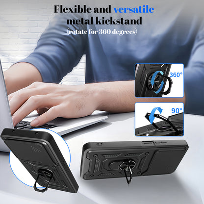 Ovitek za Honor X5c Plus, Techsuit, CamShield, Modra