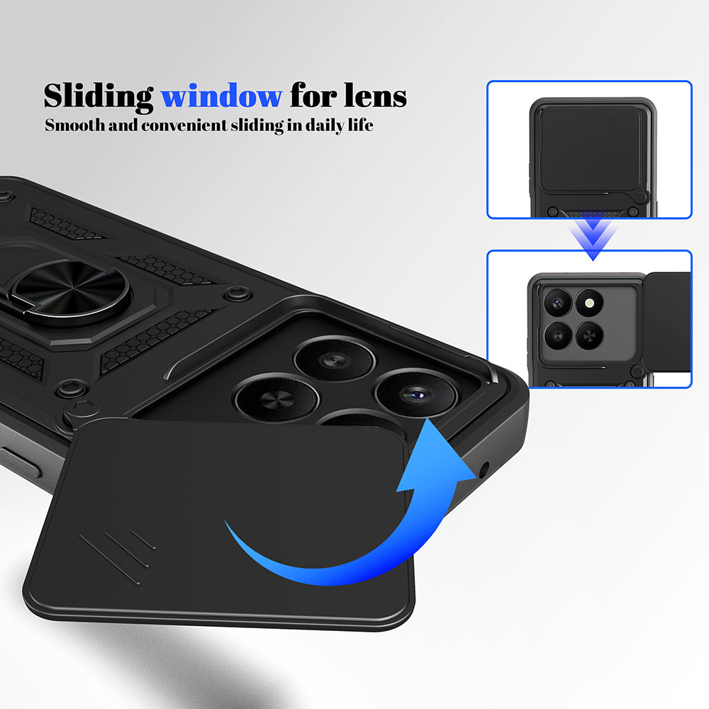 Case for Honor X5c Plus, Techsuit, CamShield, Gold