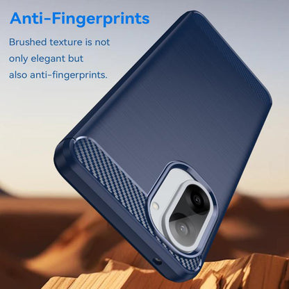 Ovitek za Honor X5c Plus, Techsuit, Carbon, Modra