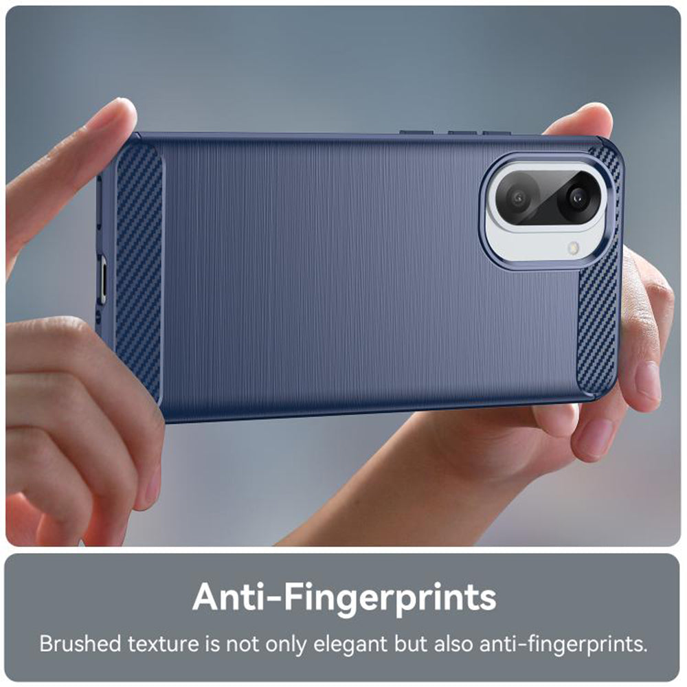 Ovitek za Honor X5c Plus, Techsuit, Carbon, Modra