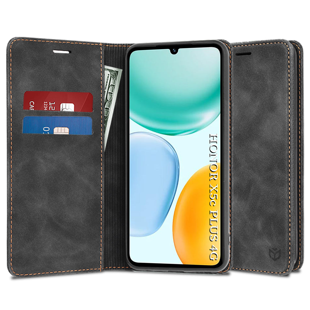 Ovitek za Honor X5c Plus, Techsuit, Confy, Črn