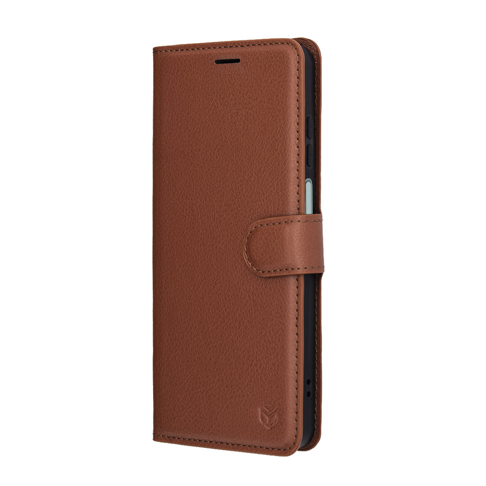 Ovitek za Honor X5c Plus, Techsuit, Leather Folio, rjava