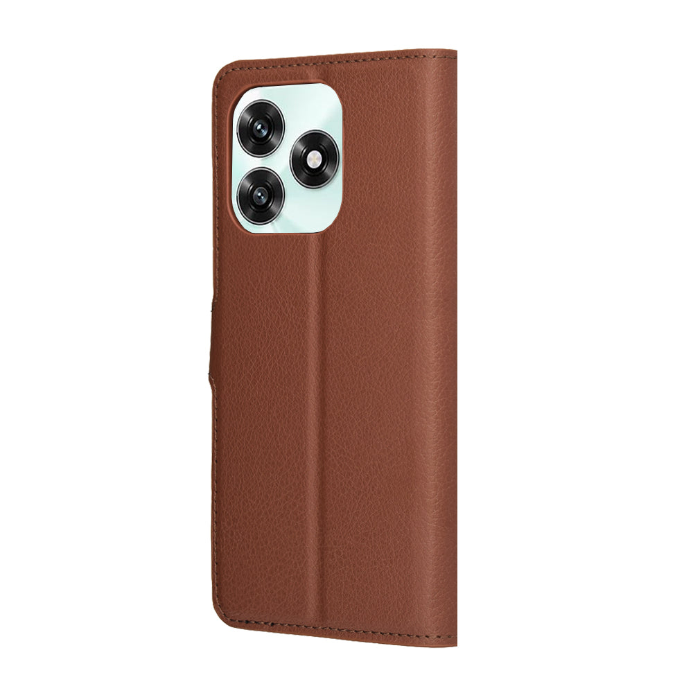 Ovitek za Honor X5c Plus, Techsuit, Leather Folio, rjava