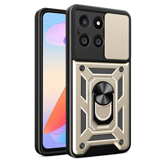 Ovitek za Honor X6a, Techsuit, CamShield, Zlata