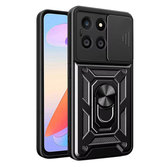 Ovitek za Honor X6a, Techsuit, CamShield, Črn