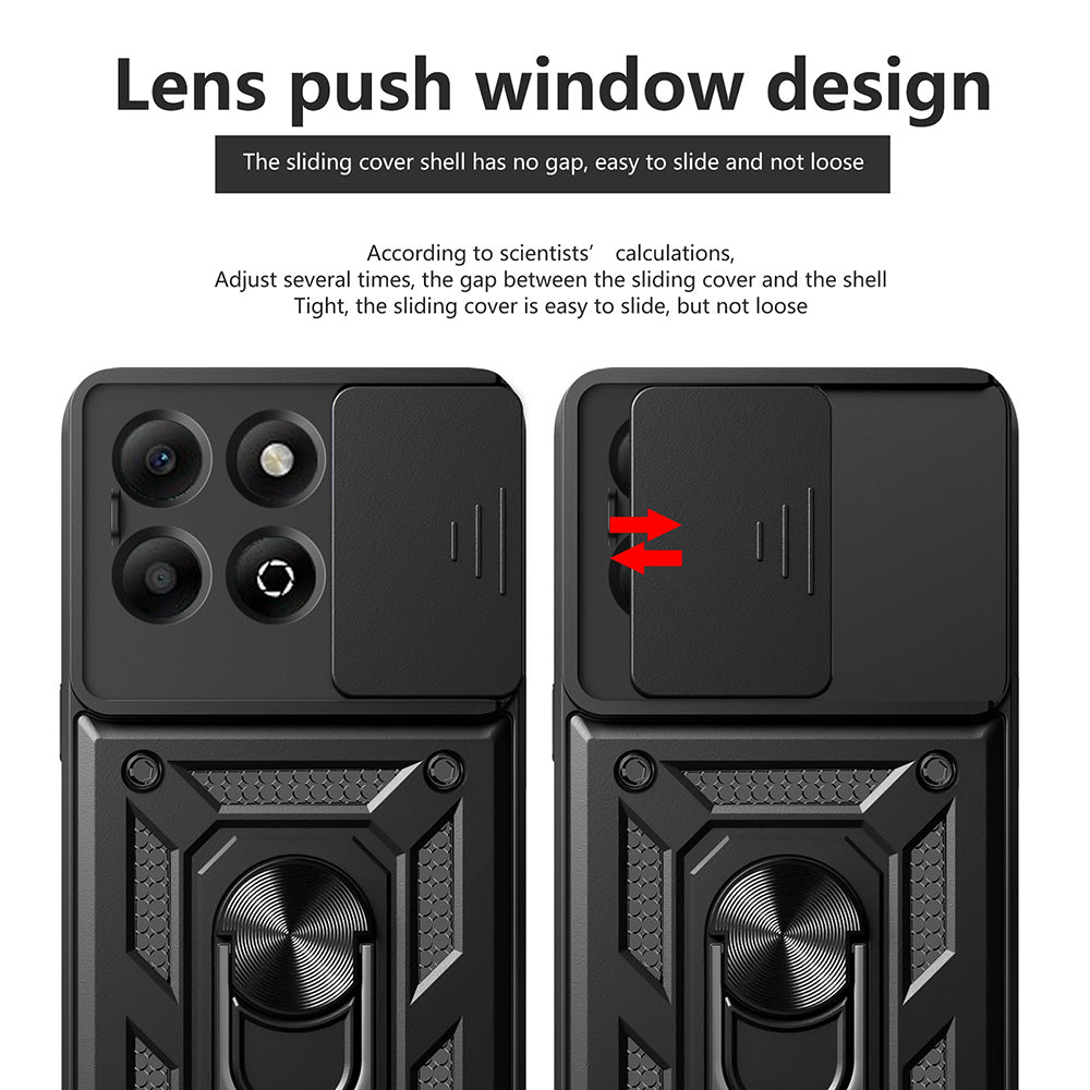 Ovitek za Honor X6b, Techsuit, CamShield, Črn