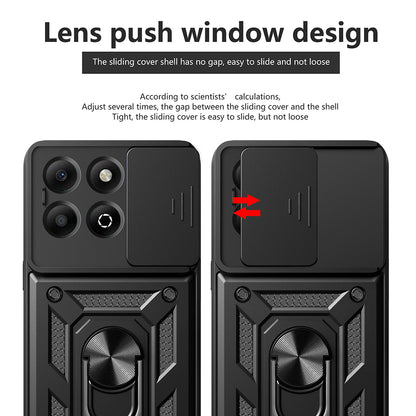 Ovitek za Honor X6b, Techsuit, CamShield, Črn