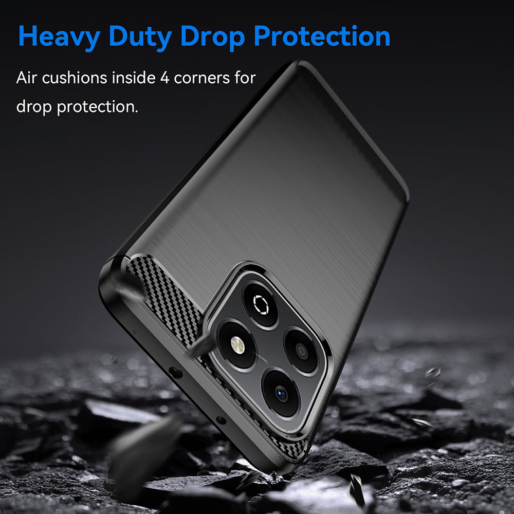Ovitek za Honor X6b, Techsuit, Karbon, Črn