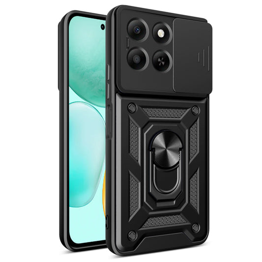 Ovitek za Honor X6c, Techsuit, CamShield, Črn