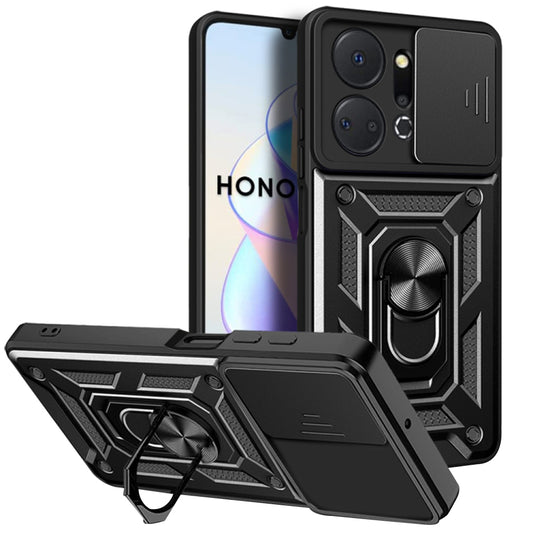 Ovitek za Honor X7a, Techsuit, CamShield, Črn
