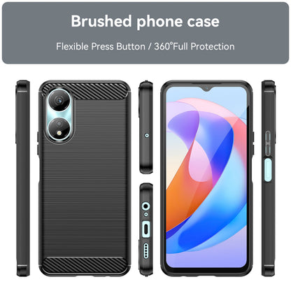 Ovitek za Honor X7b 5G / 90 Smart / X7b 4G, Techsuit, Karbon, Črn