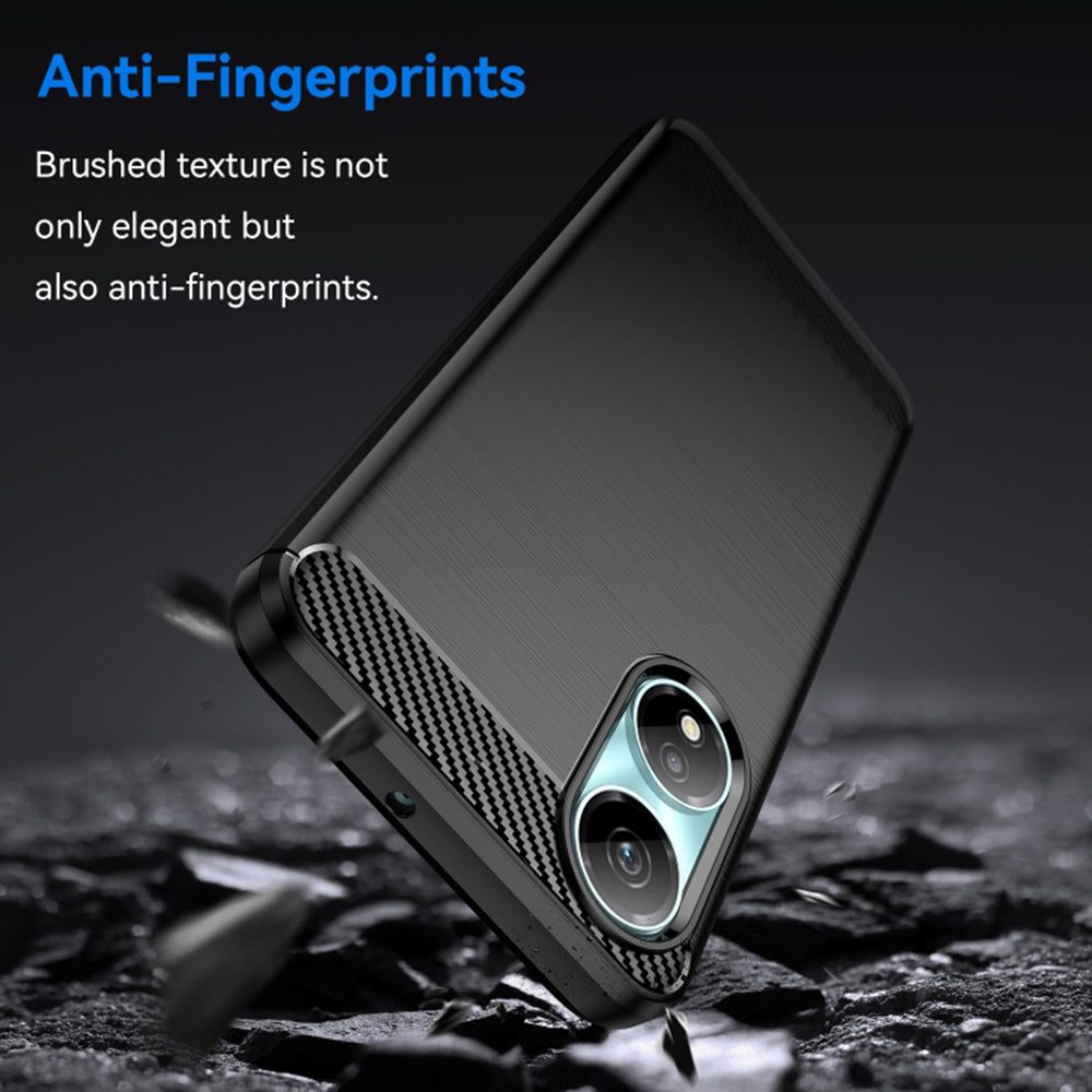 Ovitek za Honor X7b 5G / 90 Smart / X7b 4G, Techsuit, Karbon, Črn