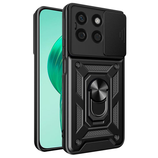 Ovitek za Honor X8b, Techsuit, CamShield, Črn