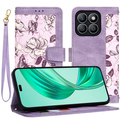 Ovitek za Honor X8b, Techsuit, FlipCraft, vijoličen