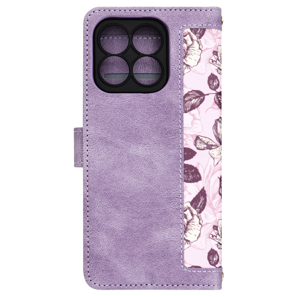 Ovitek za Honor X8b, Techsuit, FlipCraft, vijoličen