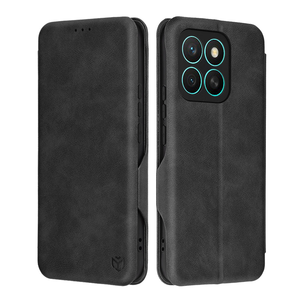 Ovitek za Honor X8c, Techsuit, Safe Wallet Plus, Črn