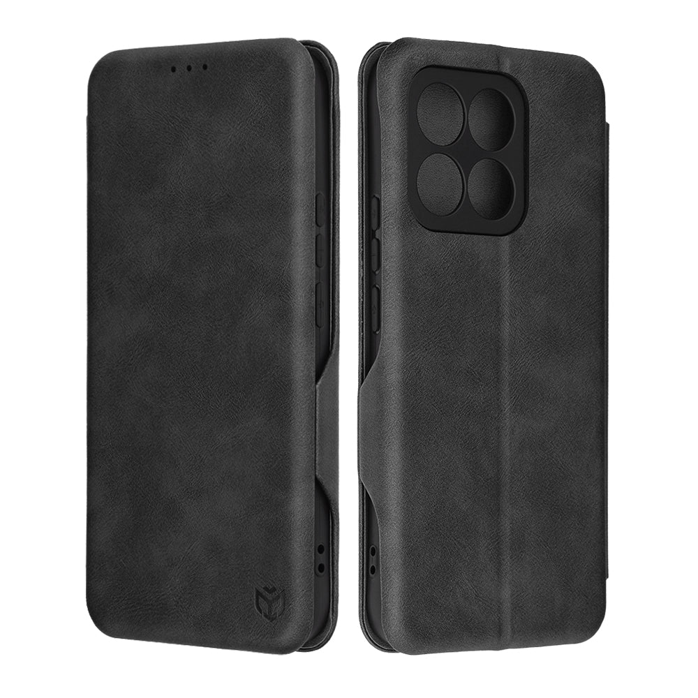Ovitek za Honor X8c, Techsuit, Safe Wallet Plus, Črn