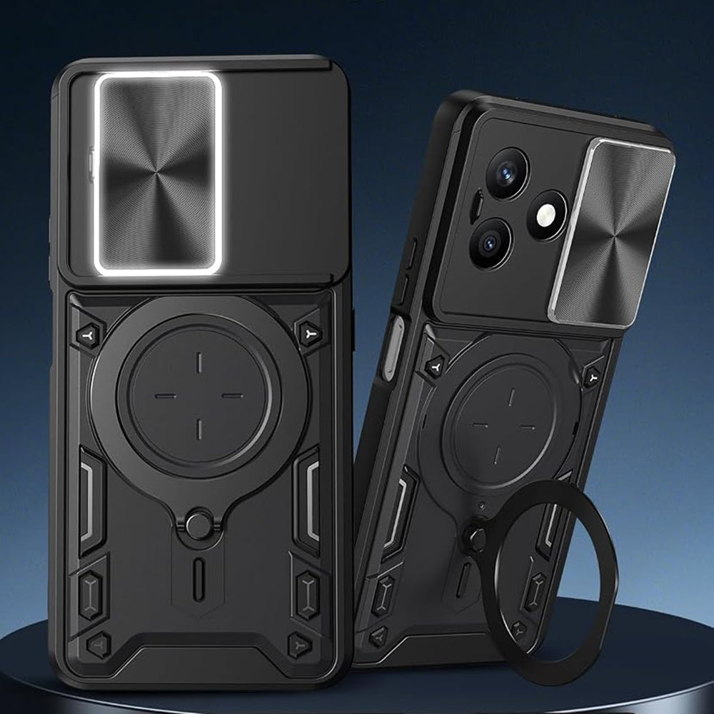 Case for Honor X8d, Techsuit, CamGuard Pro, Black