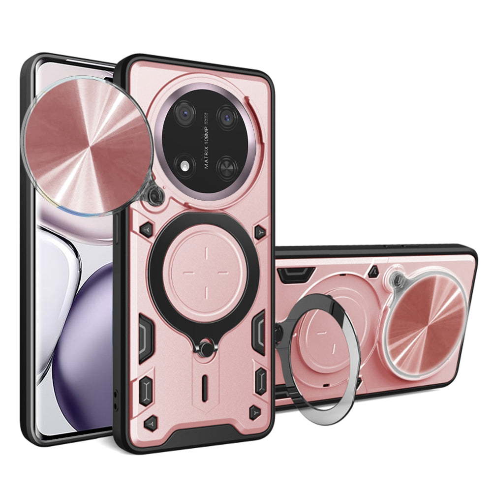 Ovitek za Honor X9c / Magic7 Lite, Techsuit, CamGuard Pro, rožnato zlata