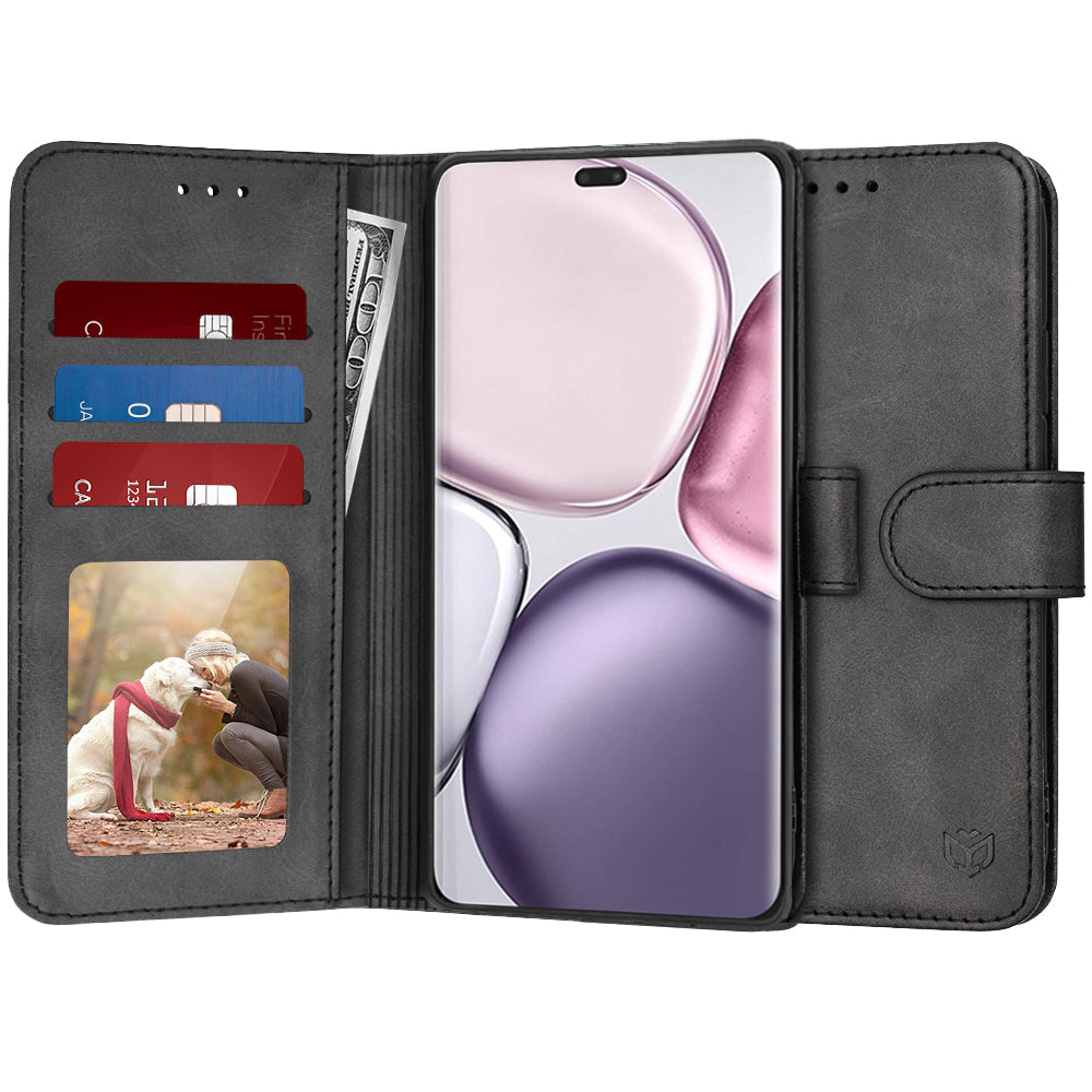 Ovitek za Honor X9c / Magic7 Lite, Techsuit, Diary Book, Črn