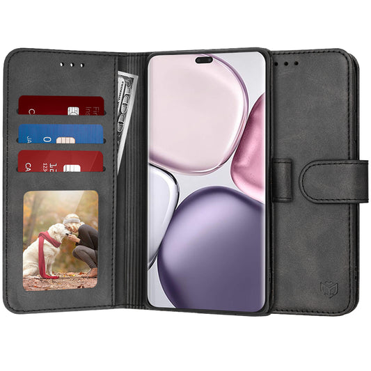 Ovitek za Honor X9c / Magic7 Lite, Techsuit, Diary Book, Črn