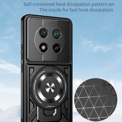Ovitek za Honor X9c / Magic7 Lite, Techsuit, RuggedCam, Siva