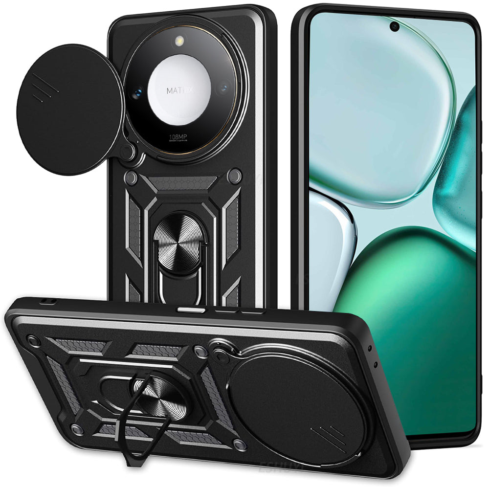 Ovitek za Honor X9c Smart, Techsuit, CamShield, Črn