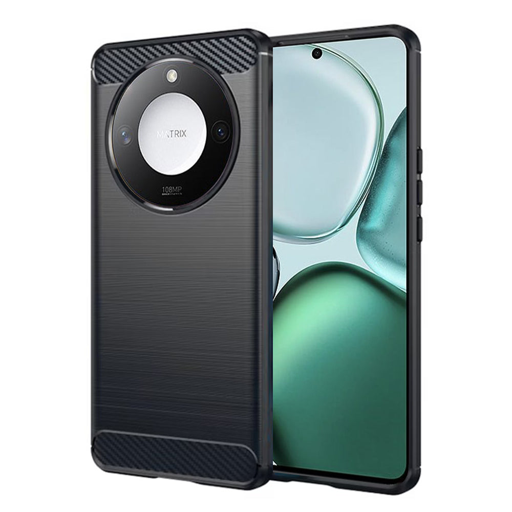 Ovitek za Honor X9c Smart, Techsuit, ogljik, črn