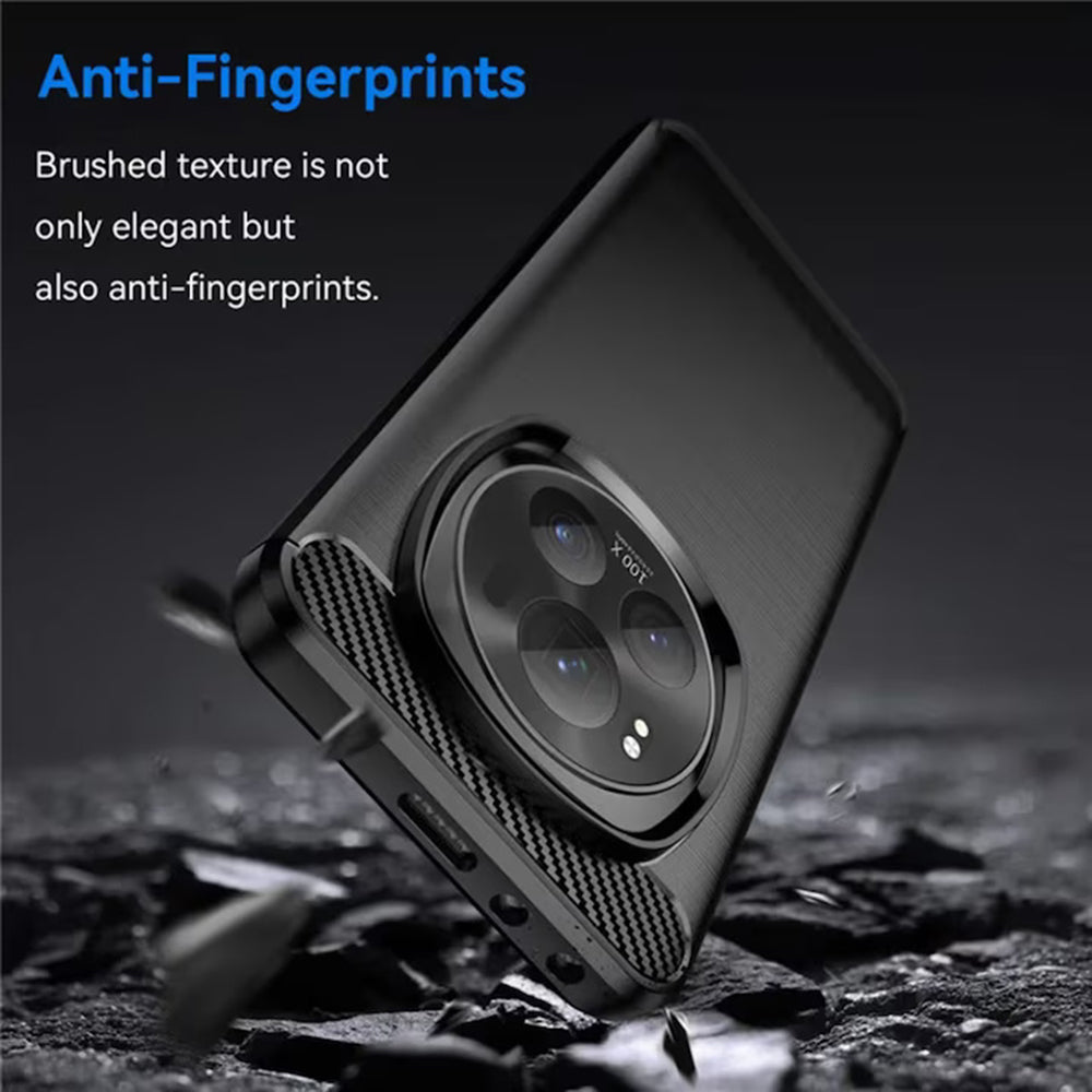 Ovitek za Honor X9c Smart, Techsuit, ogljik, črn