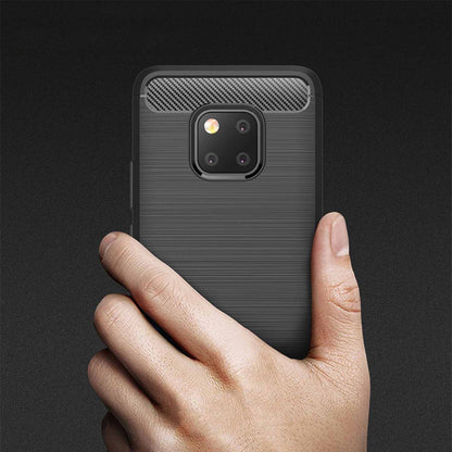 Ovitek za Huawei Mate 20 Pro, Techsuit, Karbon, Črn