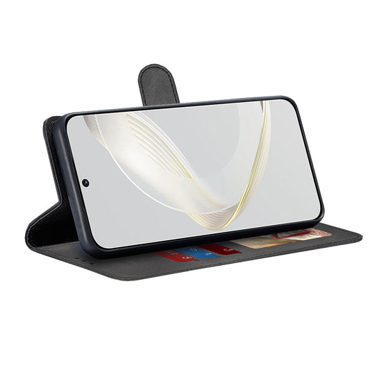 Ovitek za Huawei nova 12s / nova 11, Techsuit, Diary Book, Črn