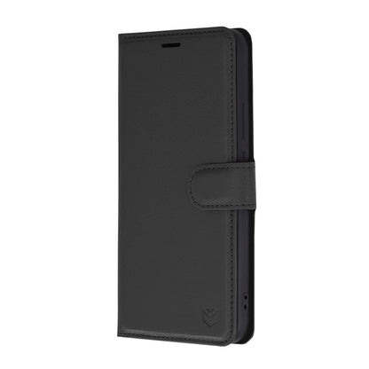 Ovitek za Huawei nova 12s / nova 11, Techsuit, usnjeni folio, črn