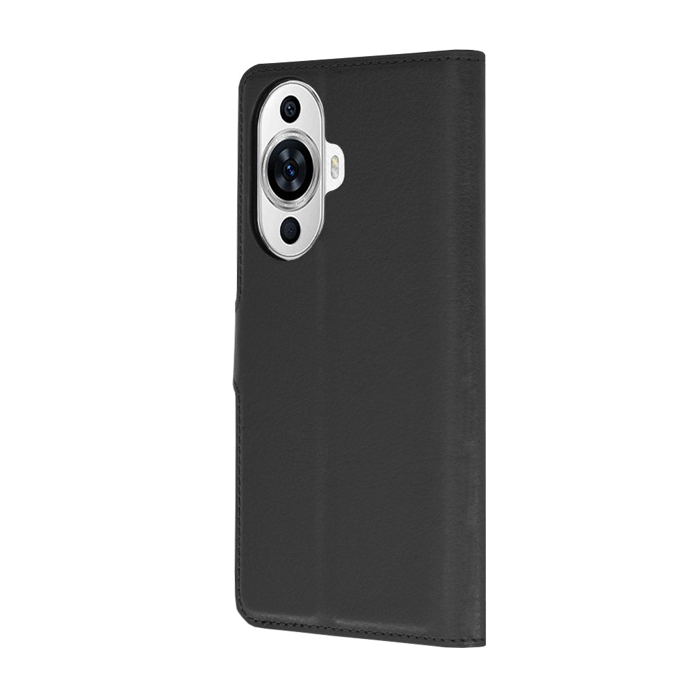 Ovitek za Huawei nova 12s / nova 11, Techsuit, usnjeni folio, črn