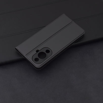 Ovitek za Huawei nova 12s / nova 11, Techsuit, Magskin Book, Črn