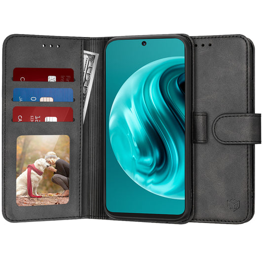 Ovitek za Huawei nova 13i / nova 12i, Techsuit, Diary Book, Črn